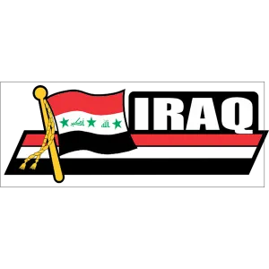 Iraq Flag Car Sidekick Decal