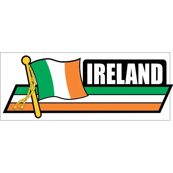 Ireland Flag Car Sidekick Decal