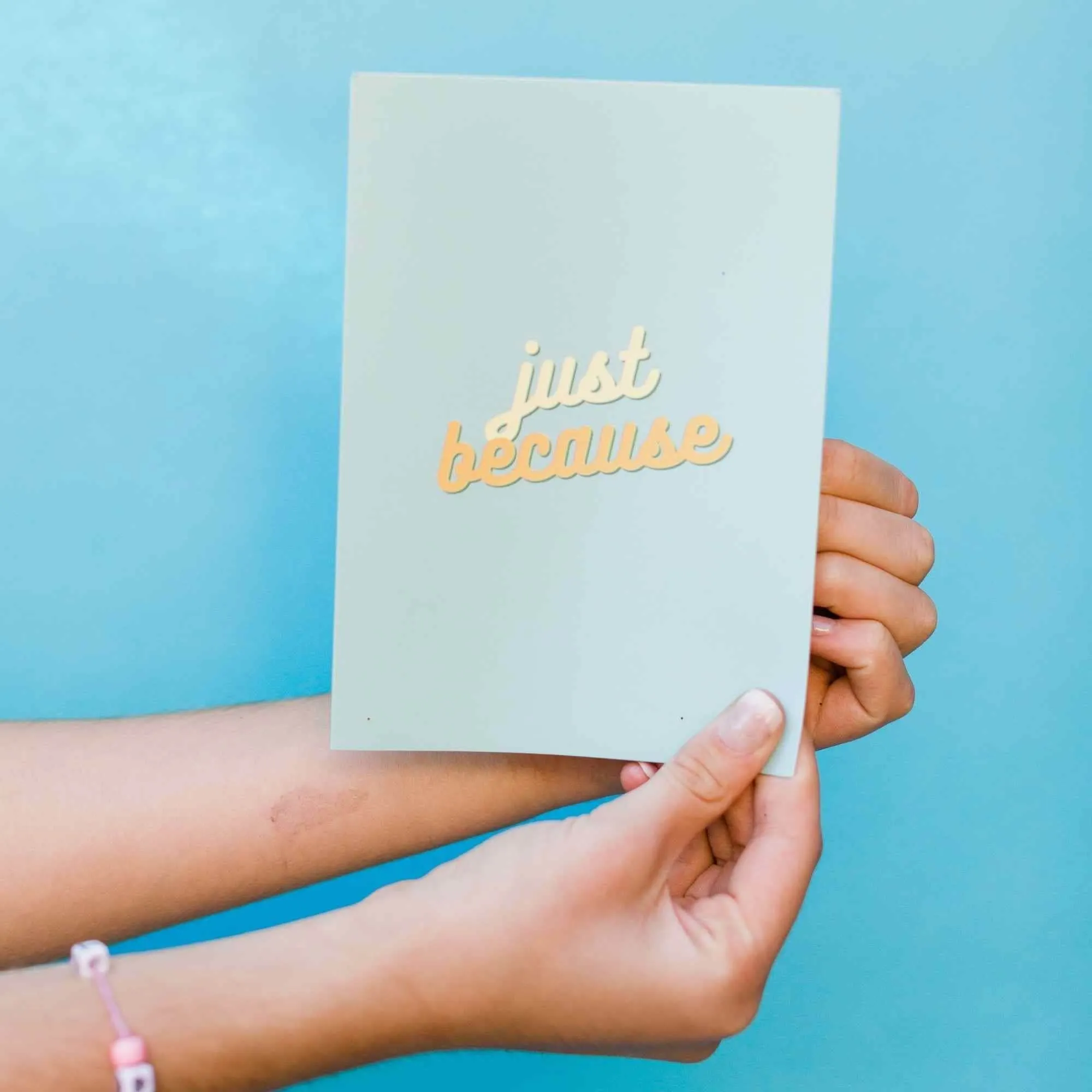 Just Because  - Glitter Bomb Card