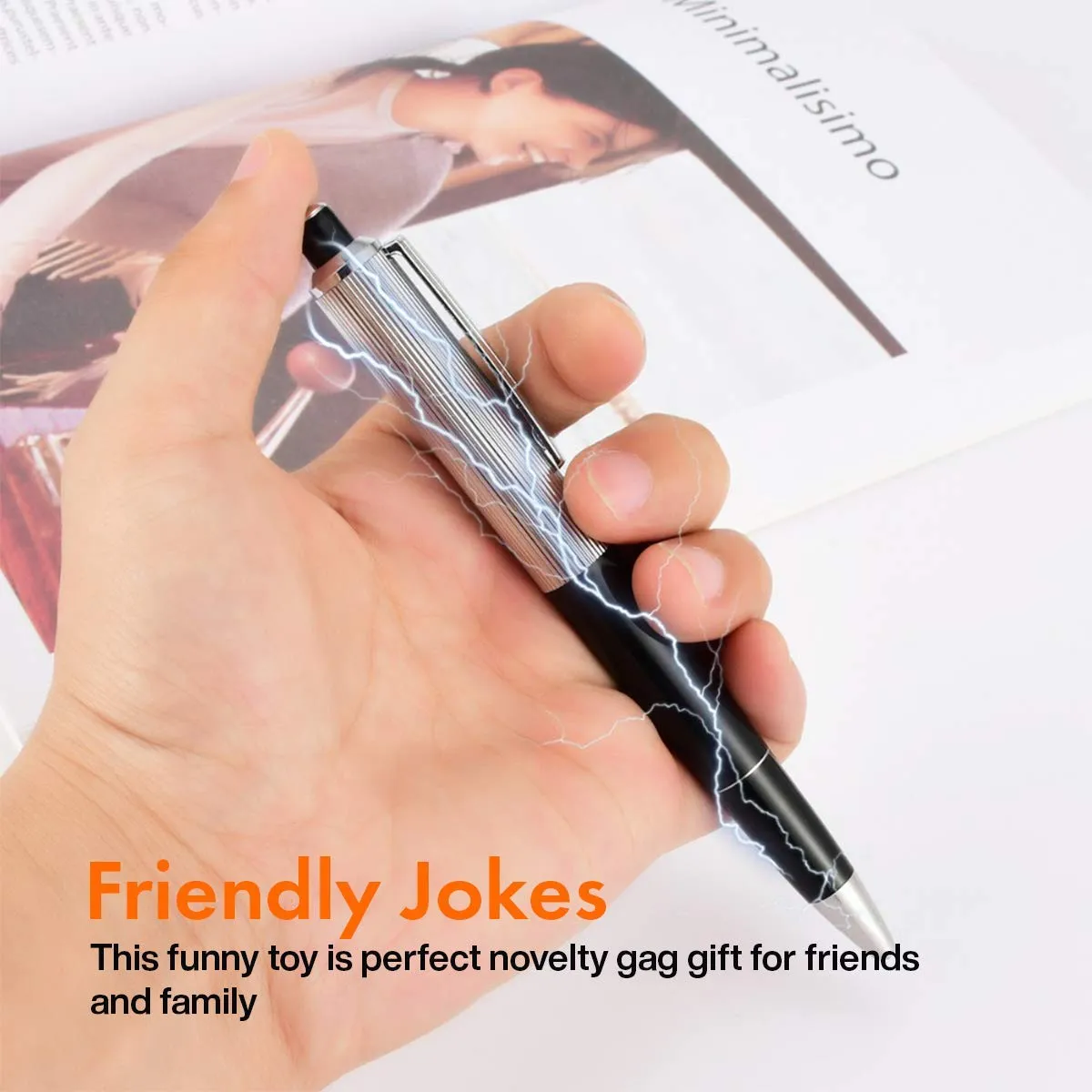 Kicko Electric Shock Pens - Writing Metal Ballpoint Shocking Pens, 4