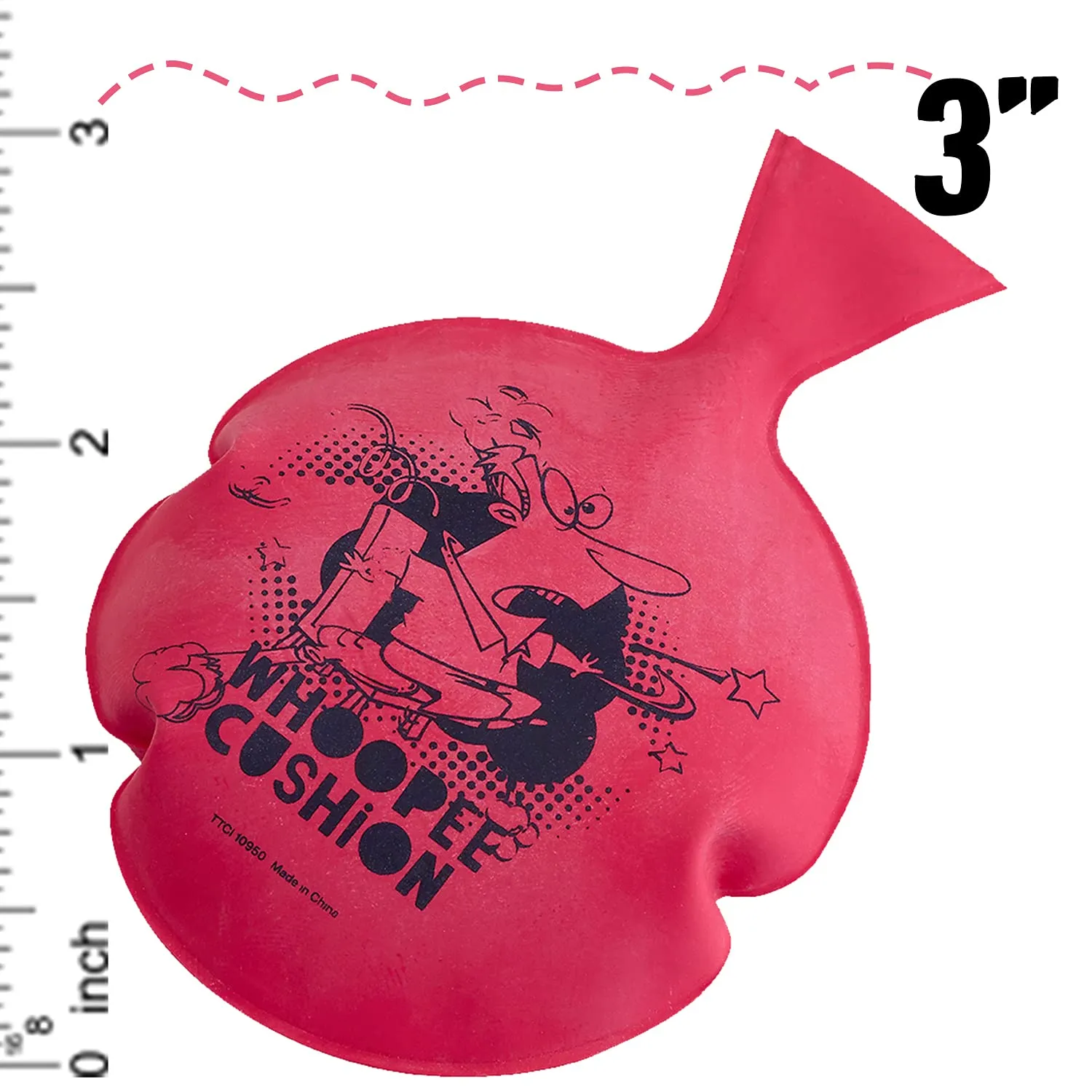 Kicko Miniature Whoopee Cushions - 24 Pack - 3 Inch Mini Prank Novelty Toy - Party Favors