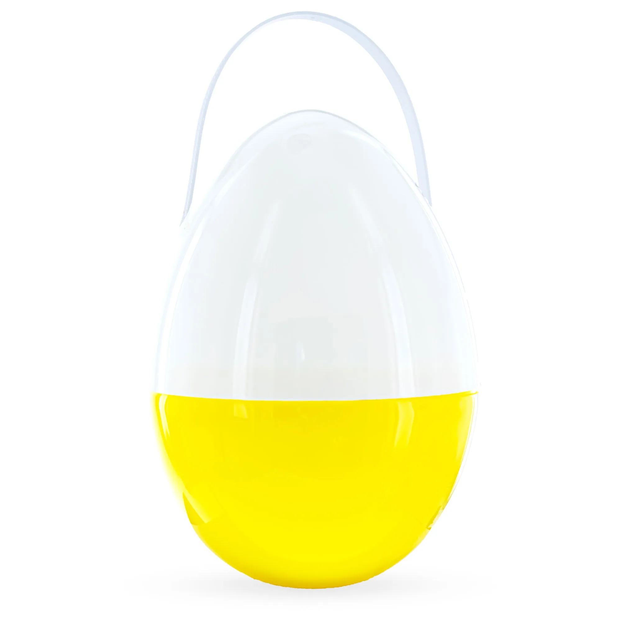 Large Chick Giant Jumbo Size White And Yellow Plastic Easter Egg 10 Inches