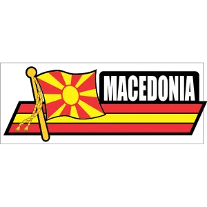 Macedonia Flag Car Sidekick Decal