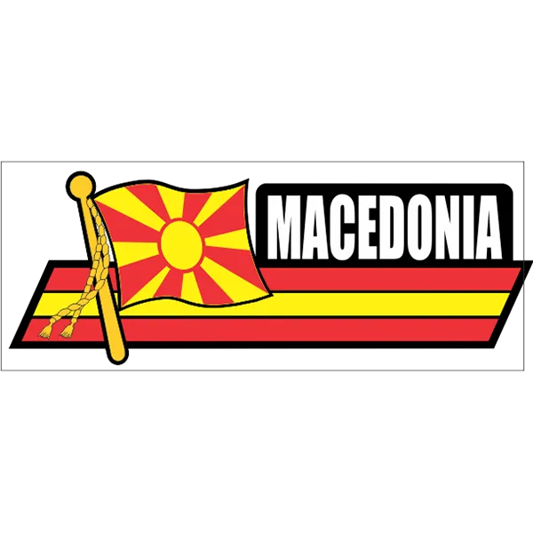 Macedonia Flag Car Sidekick Decal