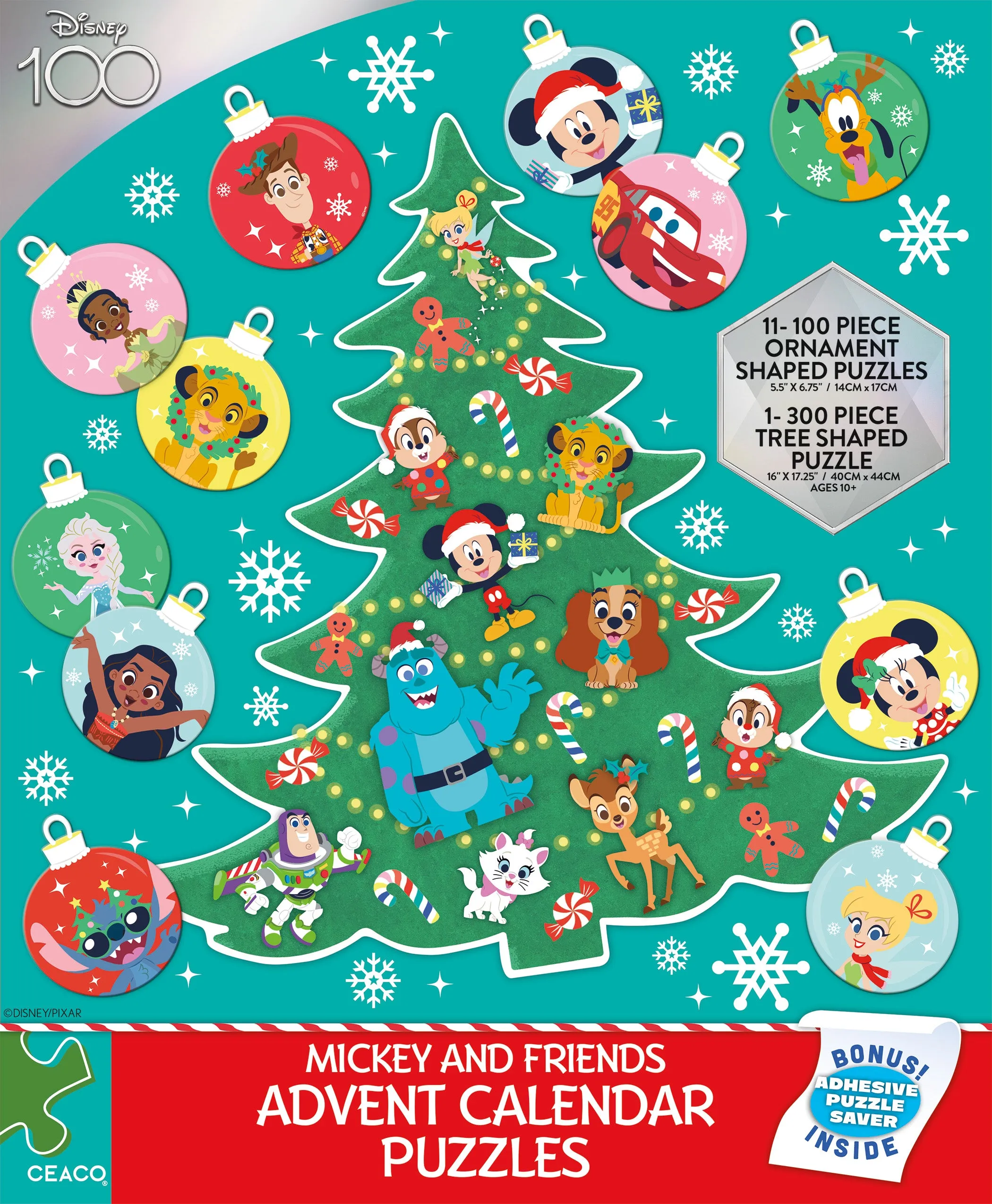 Mickey's 12 Days of Christmas Advent Calendar - 12 puzzle set