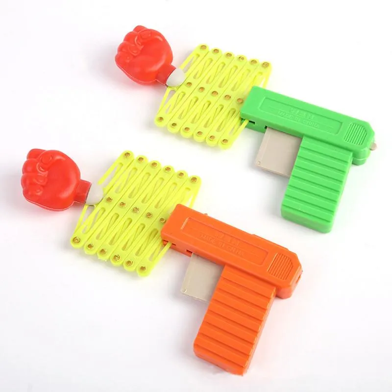 Novelty Children Toys Retractable Fist Shooter Trick Toy Gun Funny Decompression Toy Fun Prank Elastic Telescopic Fist