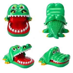 Novelty Tricky Crocodile Teeth Bite Finger Toys Party Prank Game Props Hand-biting Trick Decompression Holiday Parent-child Gift