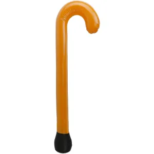 Old Man Inflatable Cane - Funny Old Age Costume Accessories Party Decorations Joke for Senior Retirement Brown