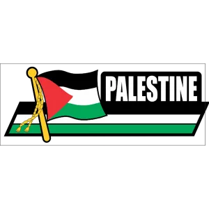 Palestine Flag Car Sidekick Decal