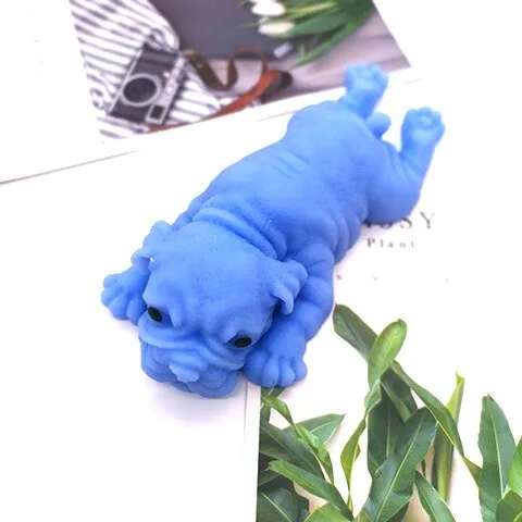 Papa Dog Pinch Decompression Vent Toys Vent Dumpling Soft Gum Shar Pei Small Milk Dog Sensory Toys  Squishy  Prank  Mini Toys