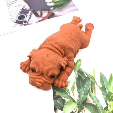 Papa Dog Pinch Decompression Vent Toys Vent Dumpling Soft Gum Shar Pei Small Milk Dog Sensory Toys  Squishy  Prank  Mini Toys