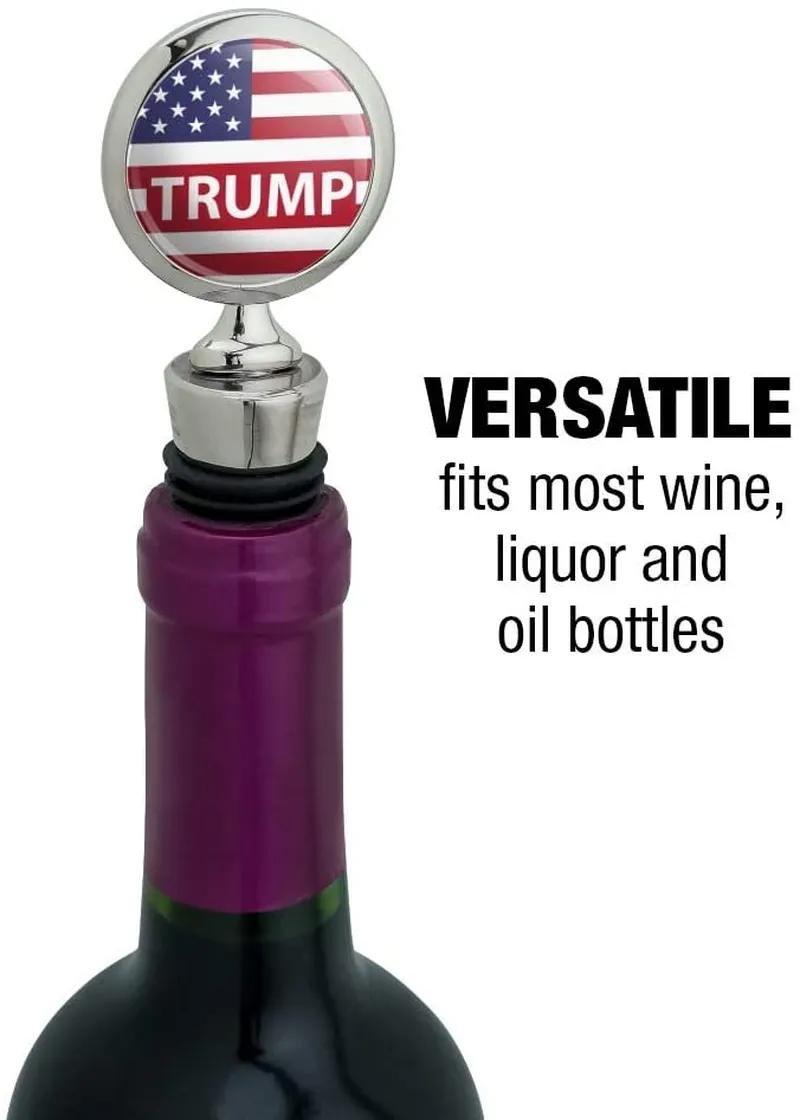 President Trump American Flag Wine Bottle Stopper