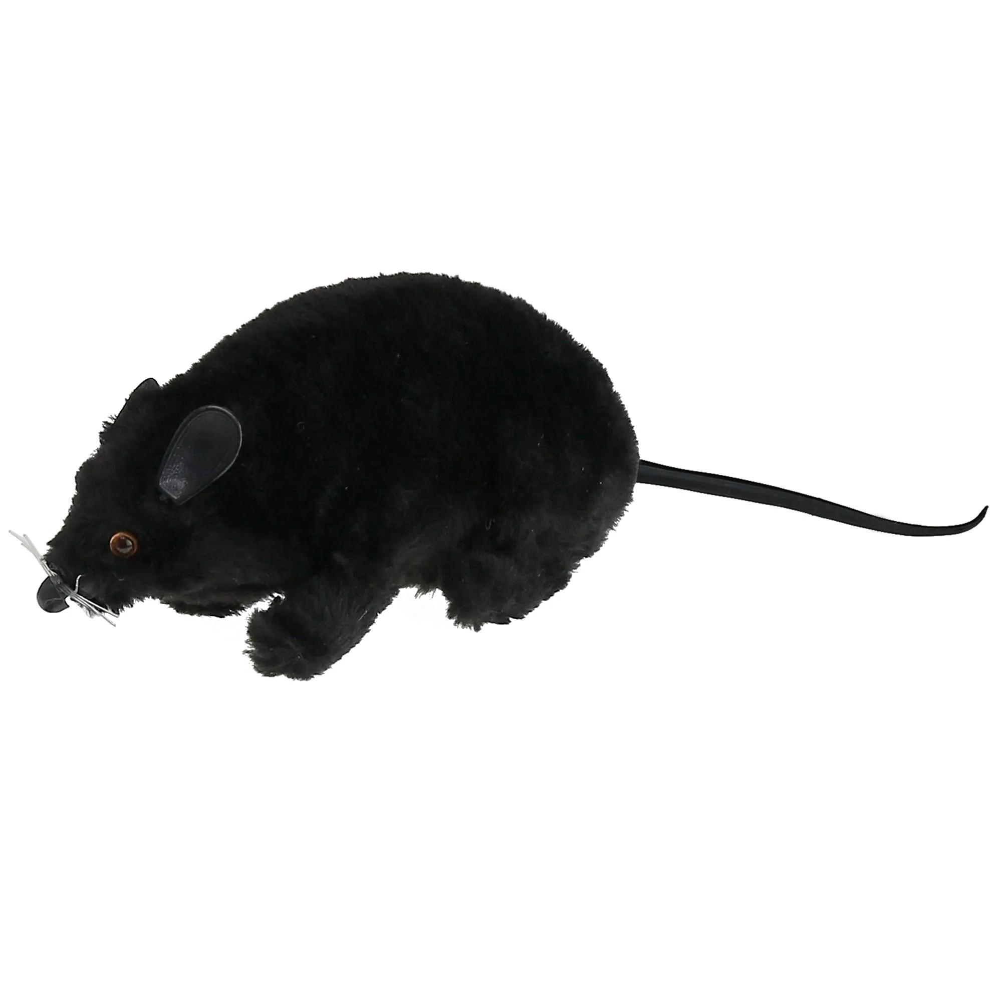 Realistic Black Prank Rat - Real Looking Scary Plush Fake Black Rat Animal Toy Gag Gift