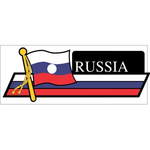 Russia Flag Car Sidekick Decal