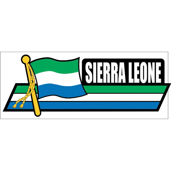 Sierra Leone Flag Car Sidekick Decal