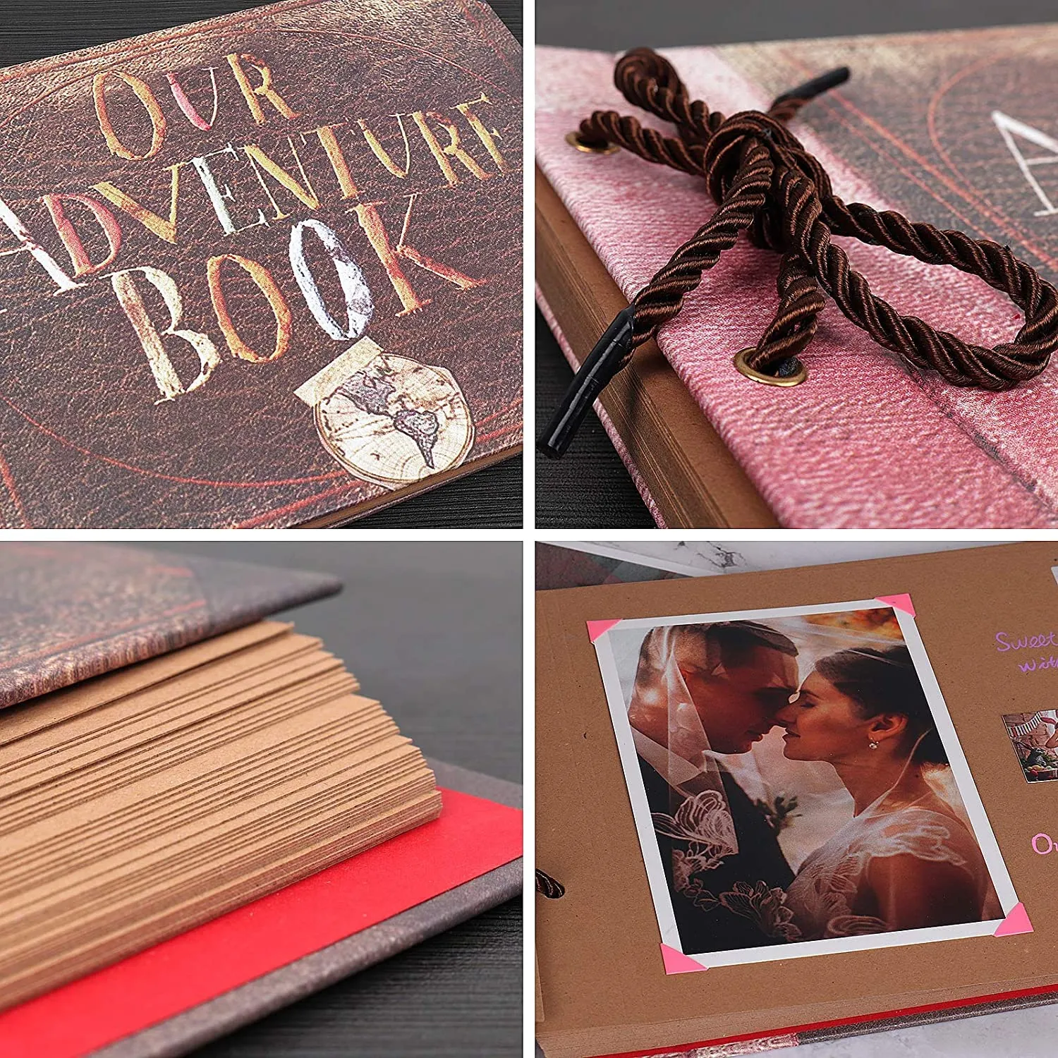 SNAPTRON Anniversary Gift For Couple Special -Our Adventure Scrapbook For Memories Diy Couple Gifts For Husband, Wife, Girlfriend, Boyfriend, Mom, Dad/Marriage, Wedding, Best Engagement Gift Items