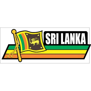 Sri Lanka Flag Car Sidekick Decal