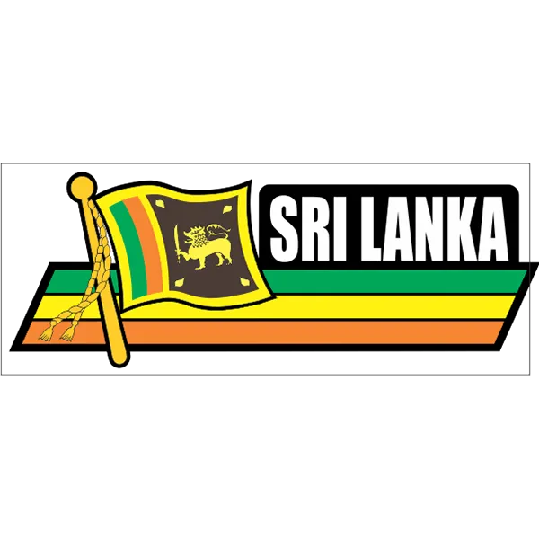 Sri Lanka Flag Car Sidekick Decal