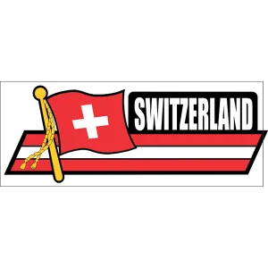 Switzerland Flag Car Sidekick Decal