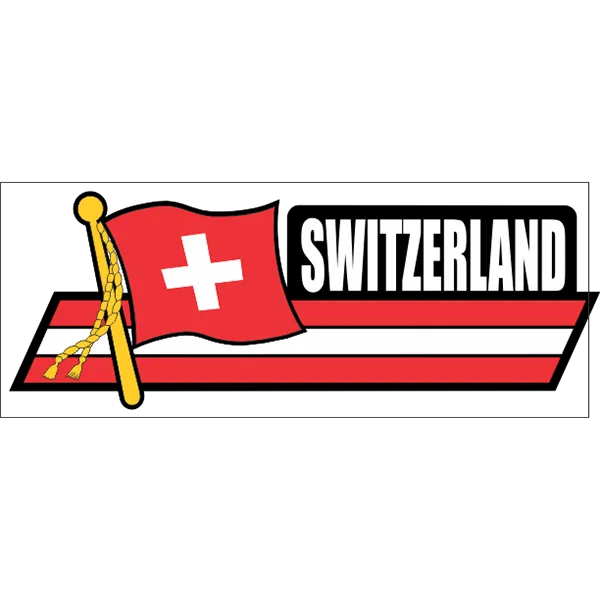 Switzerland Flag Car Sidekick Decal