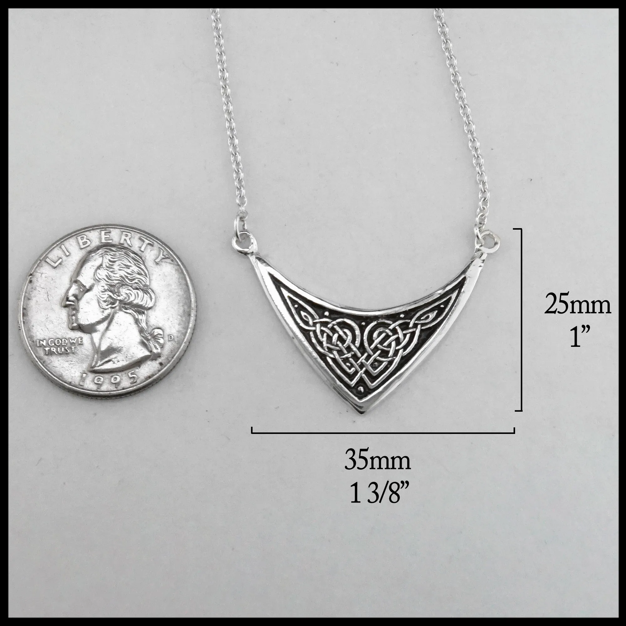 Unique Celtic Bar Pendant