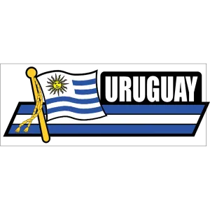 Uruguay Flag Car Sidekick Decal