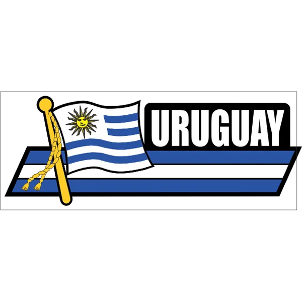 Uruguay Flag Car Sidekick Decal