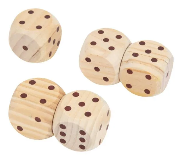 Wooden Yard Dice