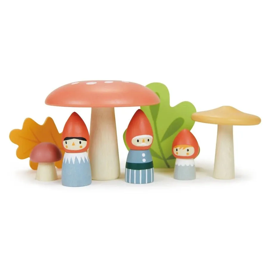 Woodland Mushroom Gnome Family